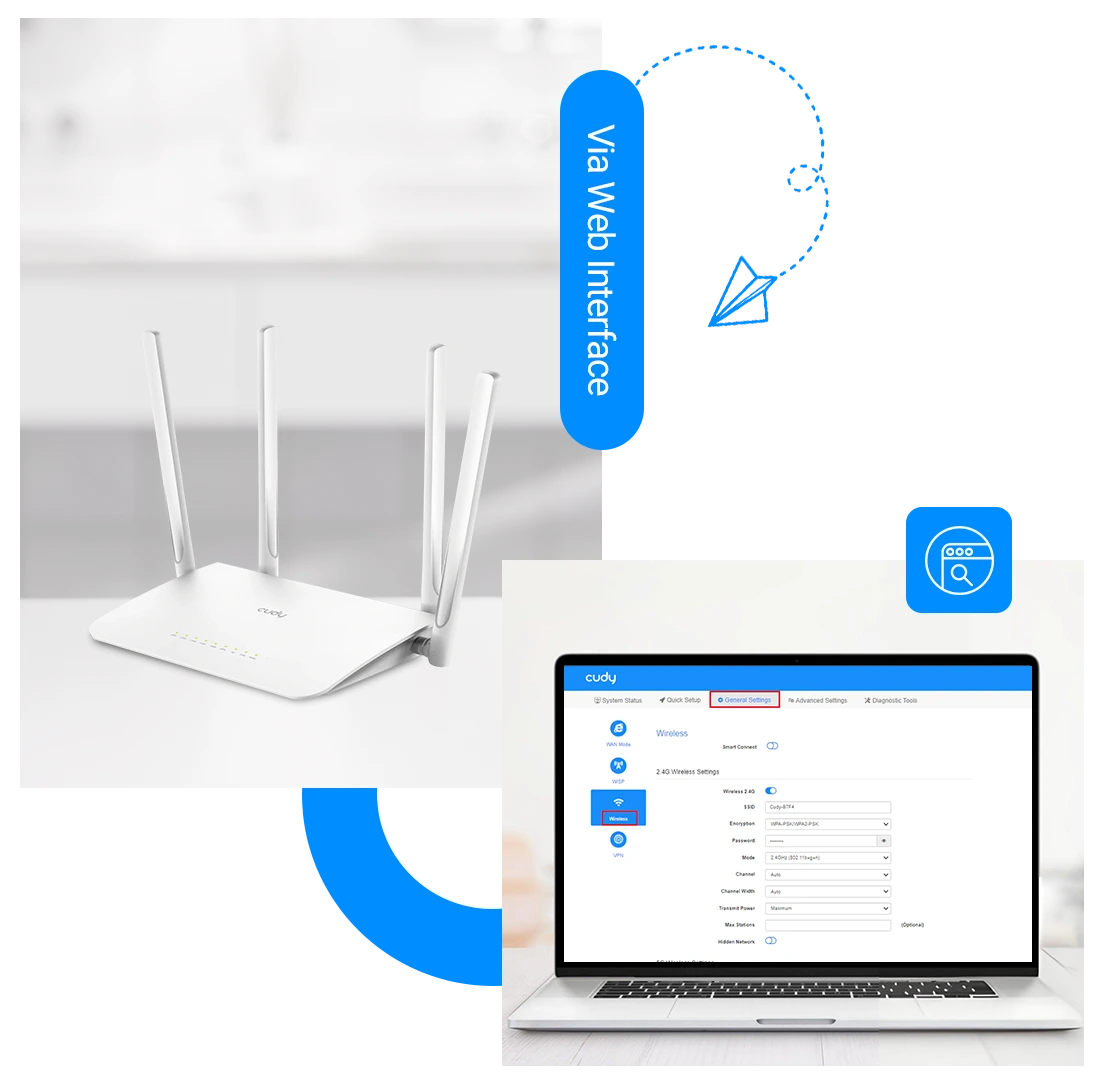 Setting Up Cudy AC1200 Via Web Interface