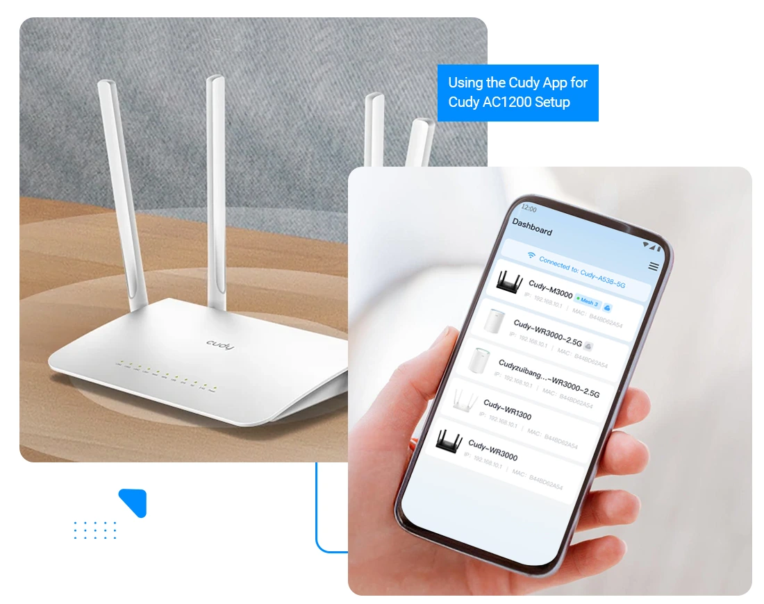 Using the Cudy App for Cudy AC1200 Setup